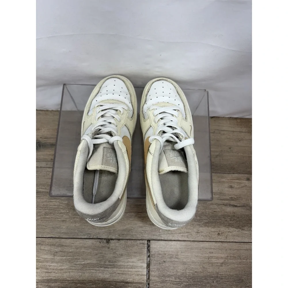 NIKE AIR FORCE 1 LOW 07 COCONUT MILK-SESAME-LIGHT BONE DX8953-100 Woman's 8.5